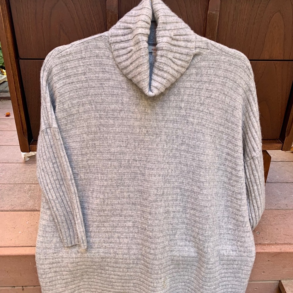 Sundance Light Grey Cashmere Sweater Medium